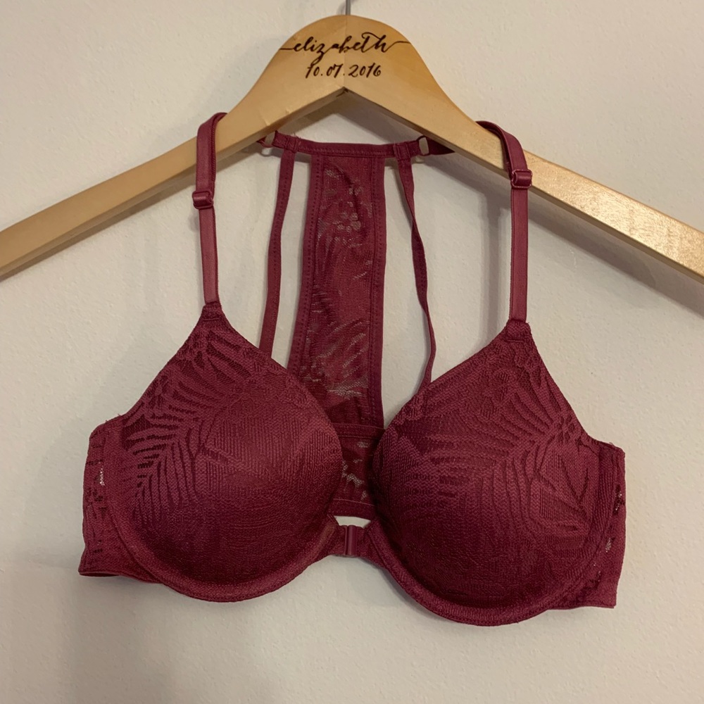 VS Pink Racerback Lace Bra